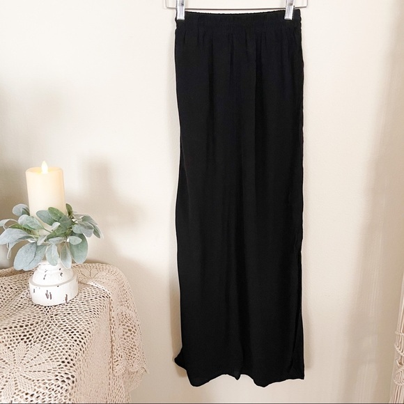 H&M Black Maxi Skirt with Adjustable Waist Belt - Picture 4 of 7